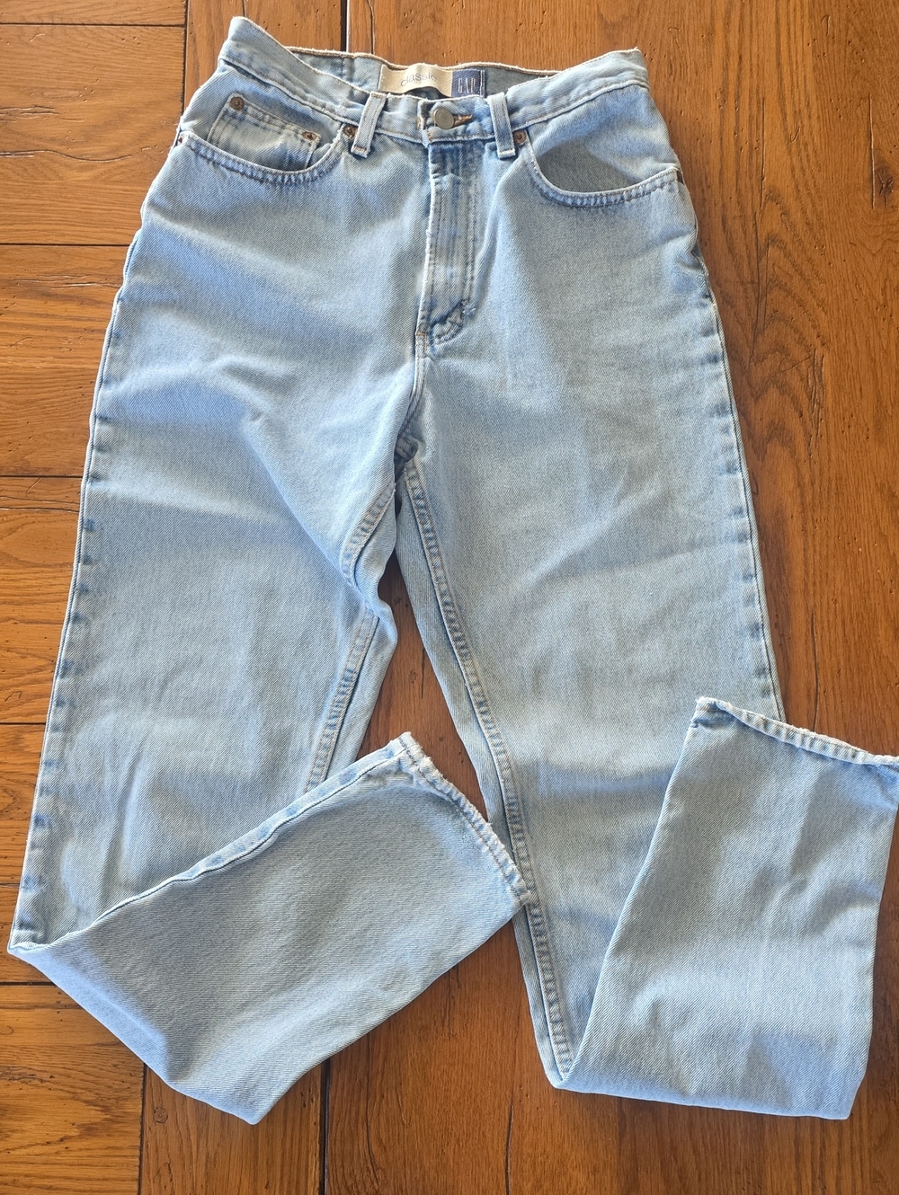 GAP Light Blue High-Rise Straight Jeans